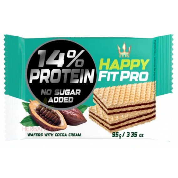 Obrázok pre Flis Happy Fit Pro oblátky s kakaovou náplňou bez cukru (95g)