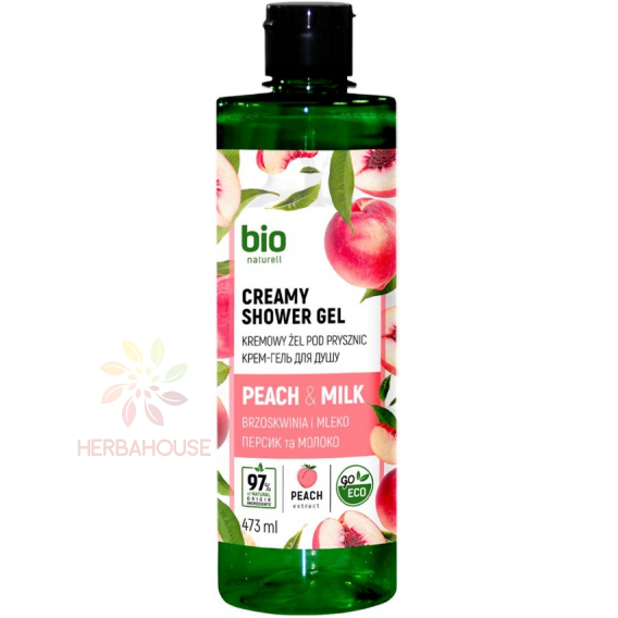 Obrázok pre Bio Naturell Sprchový gél Broskyňa a mlieko (473ml)