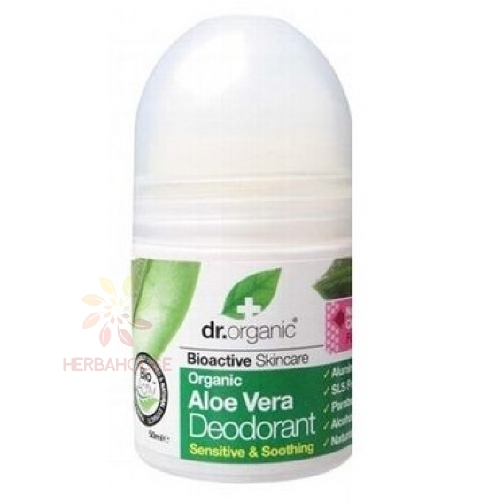 Obrázok pre Dr.Organic Prírodný deodorant s Aloe Vera bez hliníkových solí a alkoholu (50ml)