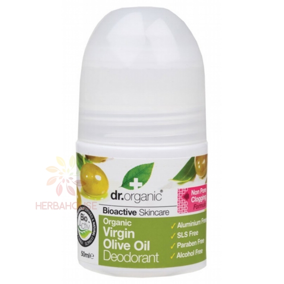 Obrázok pre Dr.Organic Prírodný deodorant s panenským olivovým olejom bez hliníkových solí a alkoholu (50ml)
