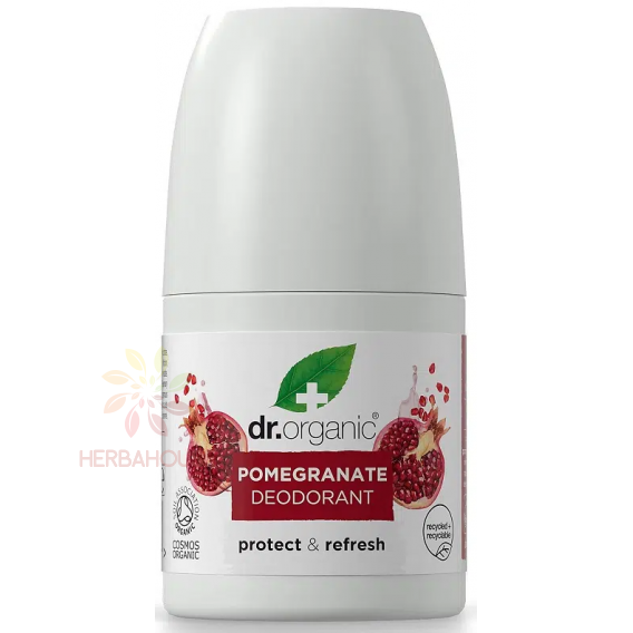 Obrázok pre Dr.Organic Prírodný deodorant s granátovým jablkom bez hliníkových solí a alkoholu (50ml)