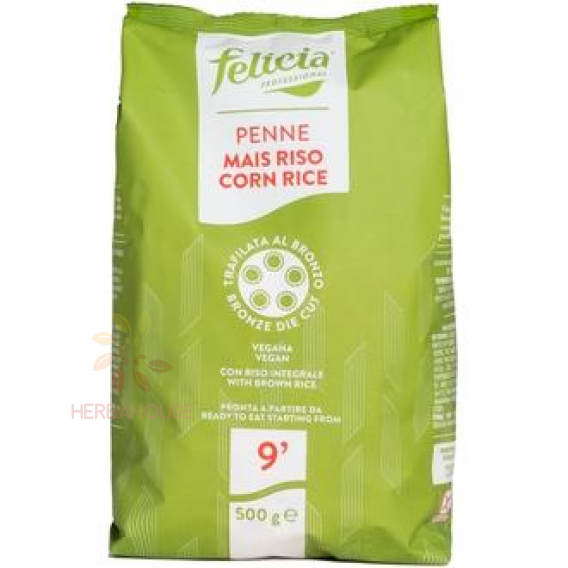 Obrázok pre Felicia Bio Bezlepkové kukurično-ryžové cestoviny - penne (500g)