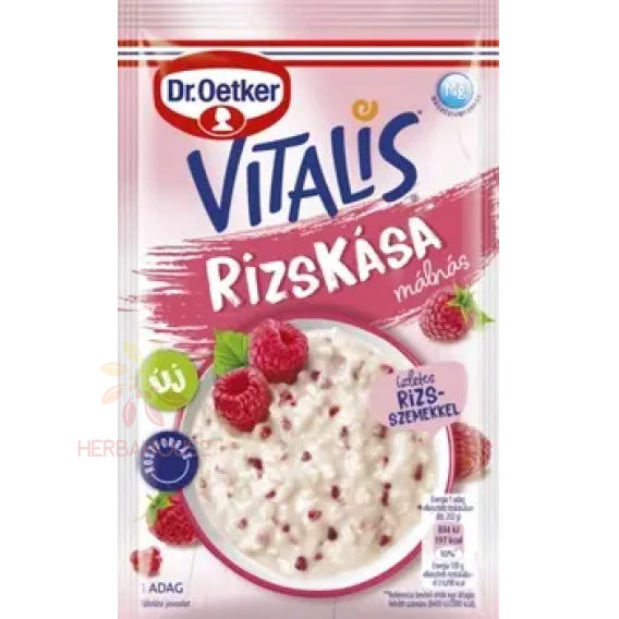 Obrázok pre Dr.Oetker Vitalis Ryžová kaša malinová (52g)