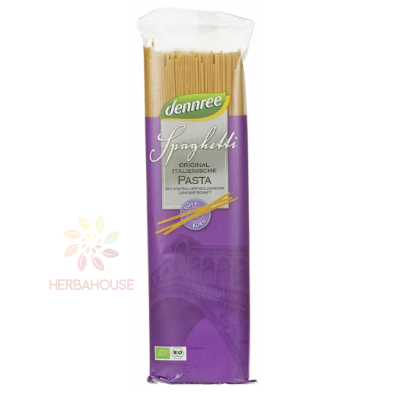 Obrázok pre Dennree Bio durum celozrnné cestoviny - spaghetti (500g)