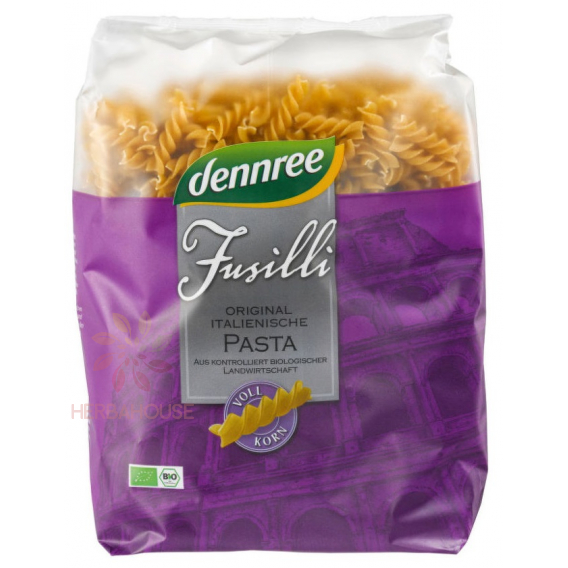 Obrázok pre Dennree Bio durum celozrnné cestoviny - fusilli (500g)