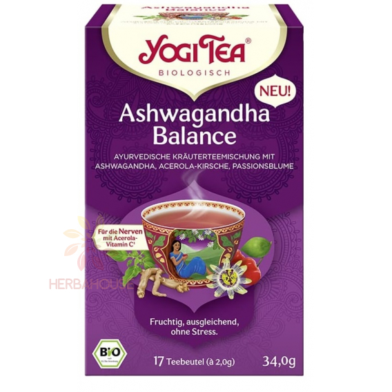 Obrázok pre Yogi Tea® Bio Ajurvédsky Čaj Ashwagandha Balance (17ks) 