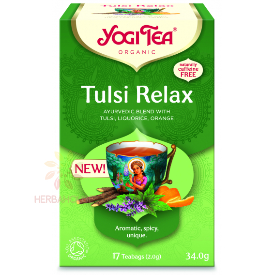 Obrázok pre Yogi Tea® Bio Ajurvédsky čaj Tulsi Relax (17ks) 