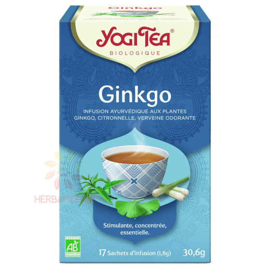 Obrázok pre Yogi Tea® Bio Ajurvédsky čaj Ginkgo (17ks) 