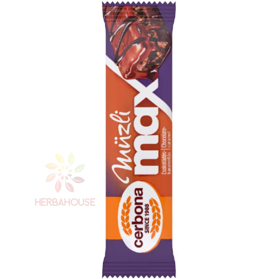 Obrázok pre Cerbona Müzli Max Müsli tyčinka s čokoládovo-karamelovou príchuťou (30g)