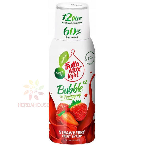 Obrázok pre Fruttamax Light sirup so sladidlom jahoda (500ml)