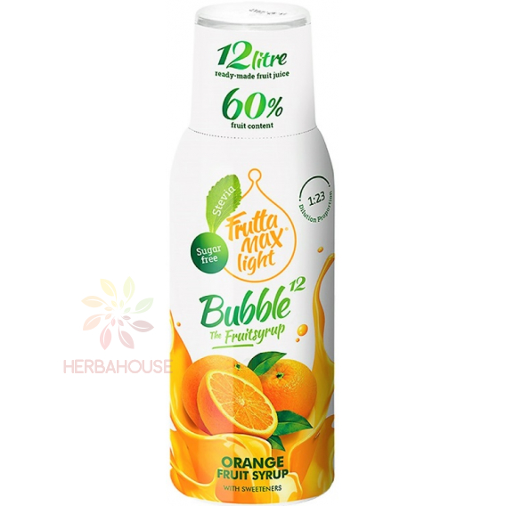 Obrázok pre Fruttamax Light sirup so sladidlom pomaranč (500ml)