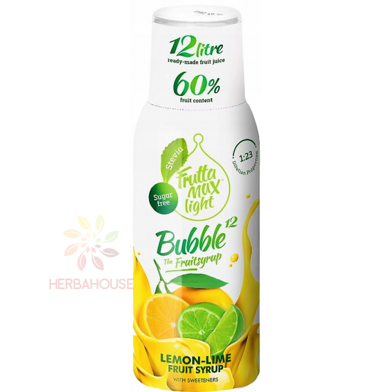 Obrázok pre Fruttamax Light sirup so sladidlom citrón a limetka (500ml)