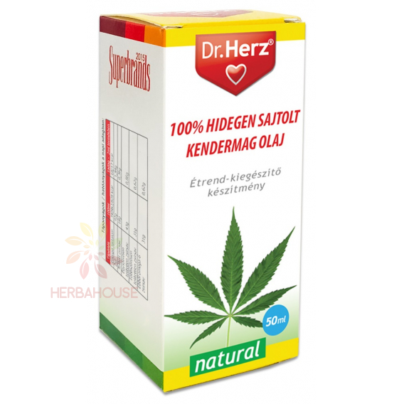 Obrázok pre Dr.Herz Konopný olej lisovaný za studena (50ml)