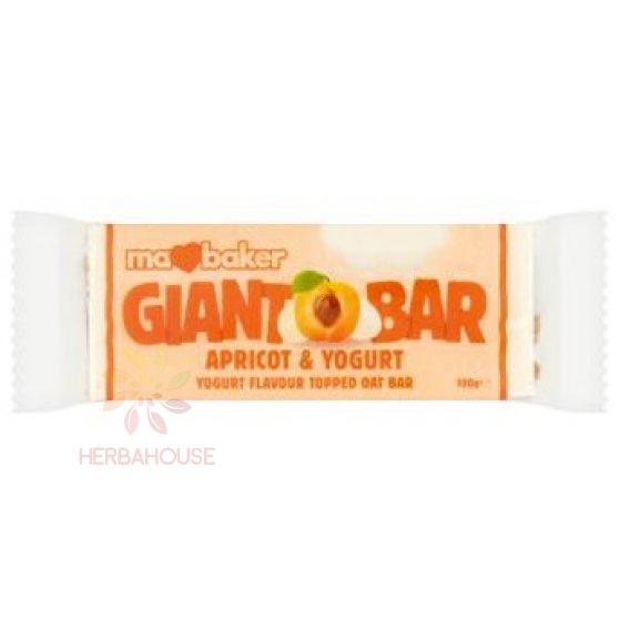 Obrázok pre Ma Baker Giant bar Obria Ovsená tyčinka s jogurtovou polevou marhuľová (100g)