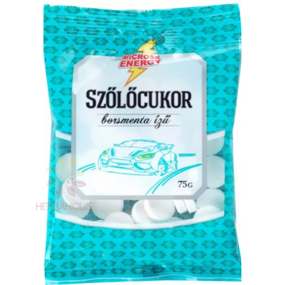 Obrázok pre Microse Hroznový cukor pastilky s príchuťou mäty (75g)