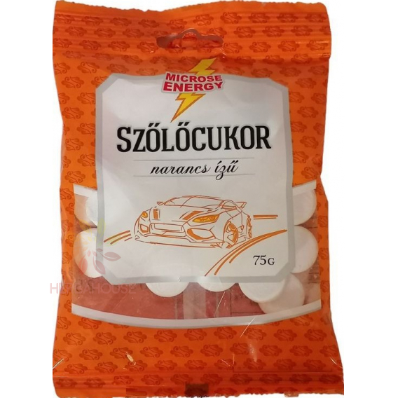 Obrázok pre Microse Hroznový cukor pastilky s pomarančovou príchuťou (75g)