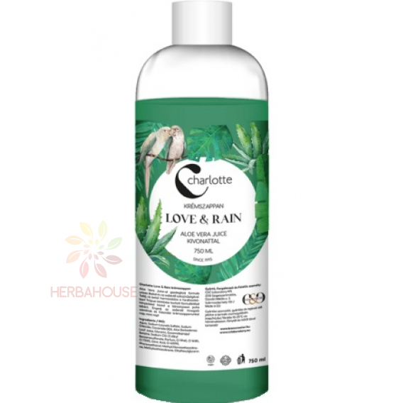 Obrázok pre Charlotte Tekuté mydlo s Aloe Vera Love & rain  – náhradná náplň (750ml)