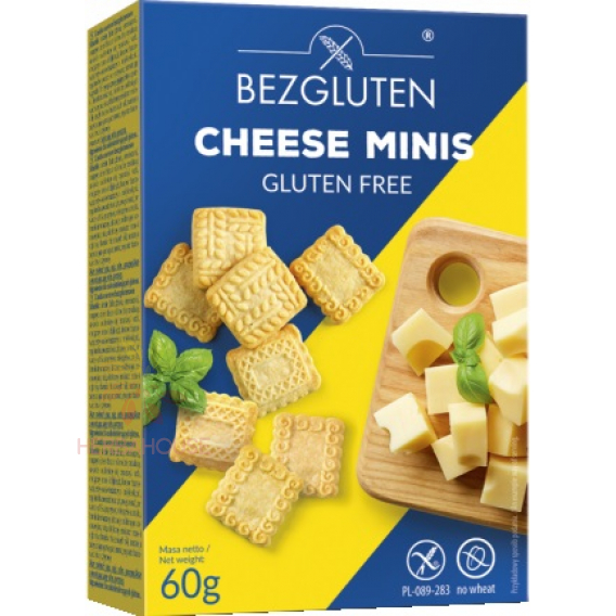 Obrázok pre Bezgluten Bezlepkové mini syrové sušienky (60g)