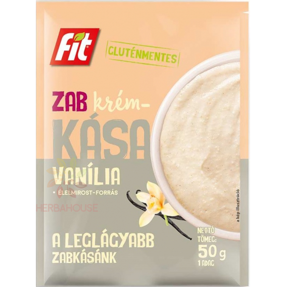 Obrázok pre Fit Bezlepková Krémová ovsená kaša vanilková (50g)