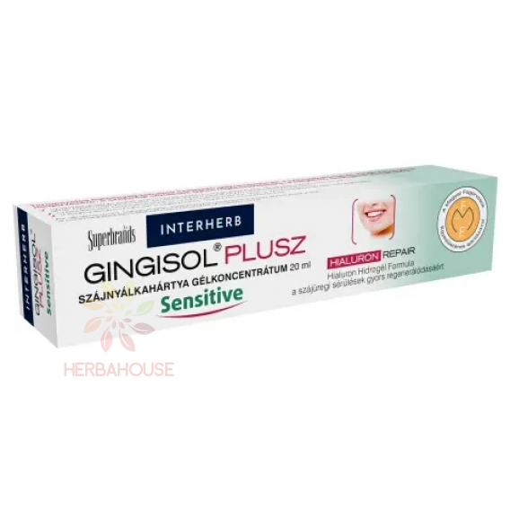 Obrázok pre Interherb Gingisol Plus Sensitive Zubný gél na afty a malé odreniny (20ml)