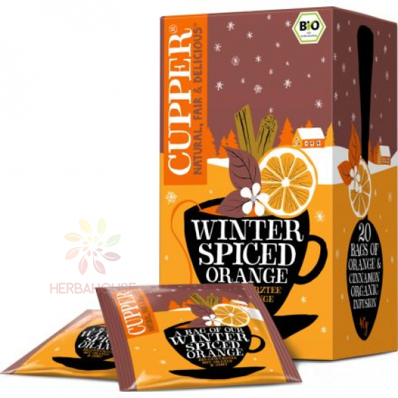 Obrázok pre Cupper® Winter Spiced Orange Bio ovocný čaj porciovaný Zimný korenistý pomaranč (20ks)