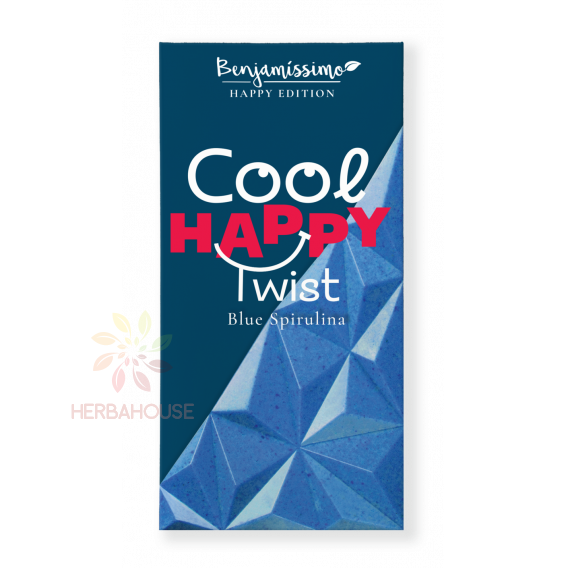 Obrázok pre Benjamissímo Cool Happy Twist Bio Vegánska čokoláda s extraktom z modrej spiruliny a s morskou soľou (60g)