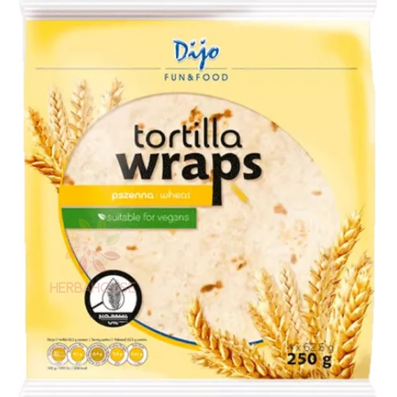 Obrázok pre Dijo Fun & Food Vegan Tortilla Wraps (250g)