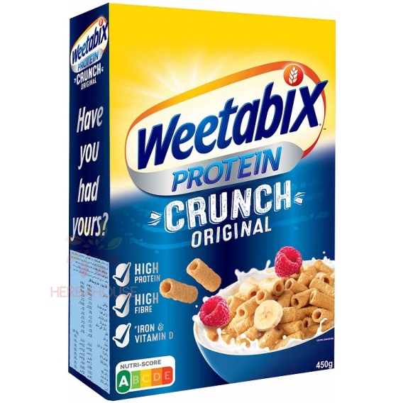 Obrázok pre Weetabix Protein Crunch Original Celozrnné pšeničné cereálie (450g)