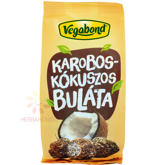 Obrázok pre Vegabond Buláta Extrudované pšeničné guličky s karobom a kokosom (70g)