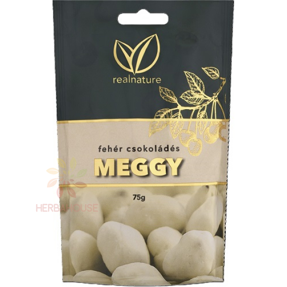 Obrázok pre Real Nature Sušené višne v bielej čokoláde (75g)