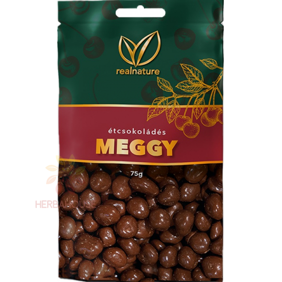 Obrázok pre Real Nature Sušené višne v tmavej čokoláde (75g)