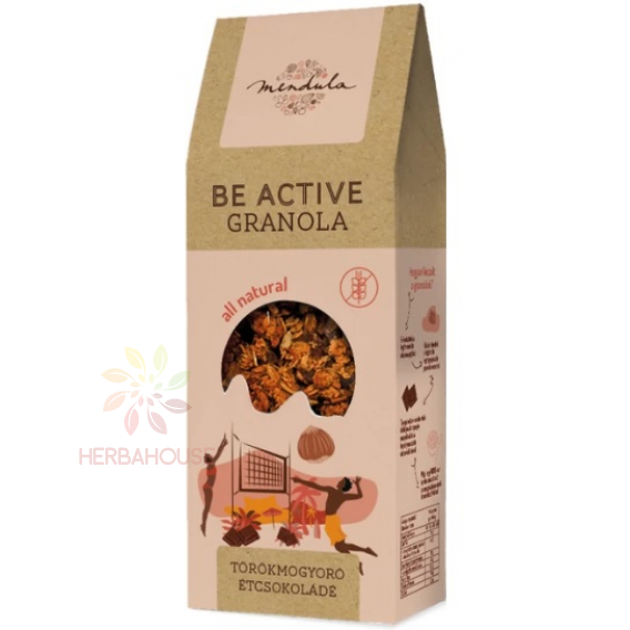 Obrázok pre Mendula Be Active Bezlepková granola - lieskový orech, horká čokoláda (300g)