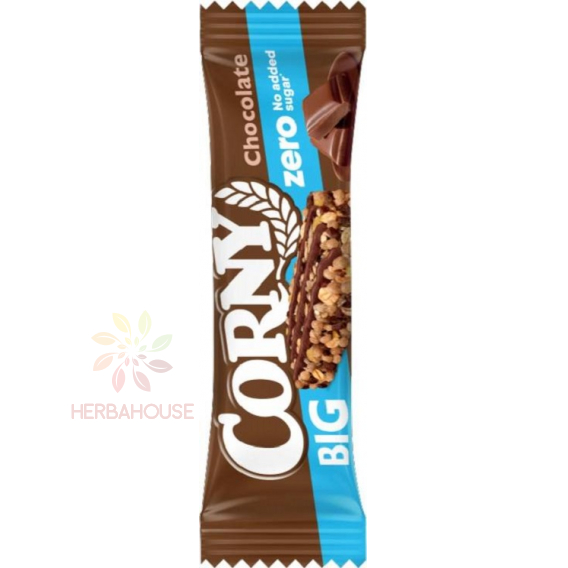 Obrázok pre Corny Big Zero Cereálna čokoládová tyčinka bez pridaného cukru (40g) 