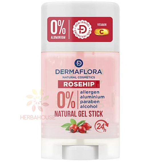 Obrázok pre Dermaflora Roseship Gel Stick s olejom z plodov šípky a vitamínom C (50ml)