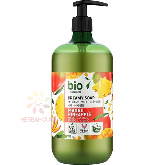 Obrázok pre Bio Naturell Tekuté krémové mydlo s pumpičkou Mango a Ananás (473ml)