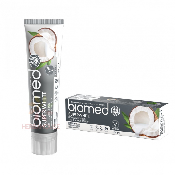 Obrázok pre Biomed Superwhite Bio prírodná bieliaca zubná pasta (100g) 