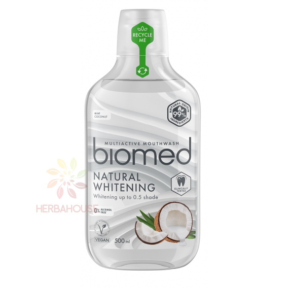 Obrázok pre Biomed Natural Whitening prírodná jemná bieliaca ústna voda (500ml)