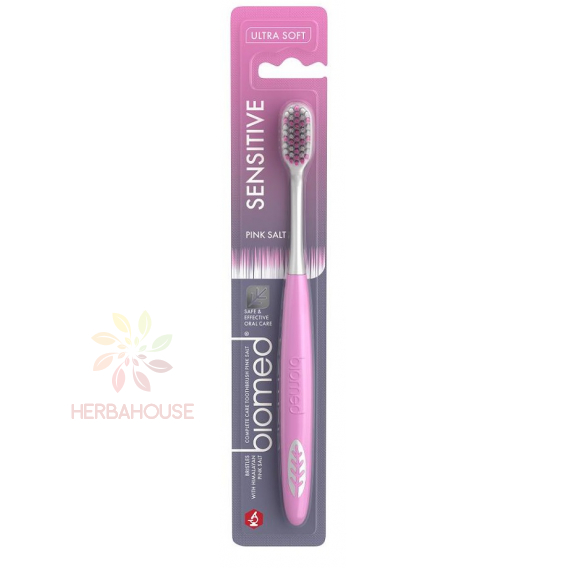 Obrázok pre Biomed Sensitive Pink Salt zubná kefka pre citlivé zuby a ďasná - Ultra soft (1ks)