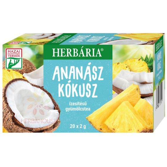 Obrázok pre Herbária Ovocný čaj s ananásovo - kokosovou príchuťou porciovaný (20ks)