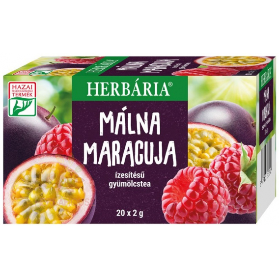 Obrázok pre Herbária Ovocný čaj s príchuťou malina a maracuja porciovaný (20ks)