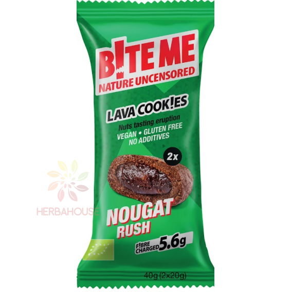Obrázok pre B!te Me Bio Lávové sušienky plnené krémovou nugátovou plnkou (40g)