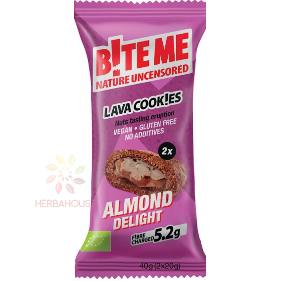Obrázok pre B!te Me Bio Lávové sušienky plnené krémovou mandľovou plnkou (40g)