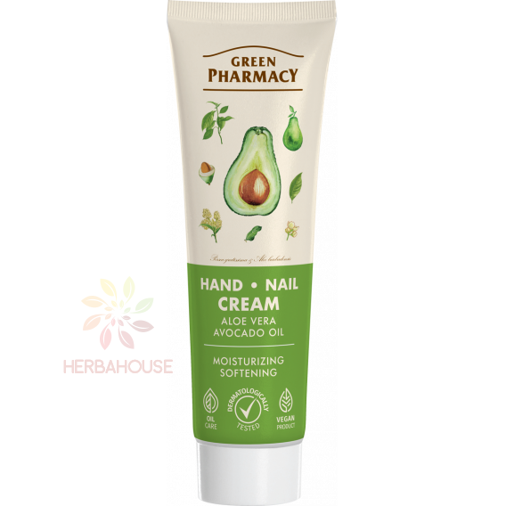Obrázok pre Green Pharmacy Krém na ruky a nechty - aloe vera a avokádový olej (100ml)