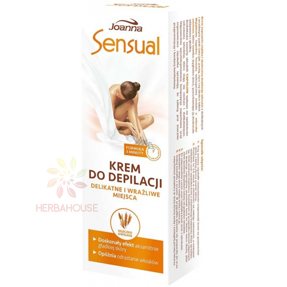 Obrázok pre Joanna Sensual depilačný krém pre citlivé oblasti s ovseným mliekom (100g)