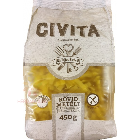Obrázok pre Civita Bezlepkové kukuričné cestoviny rezance široké krátke (450g)
