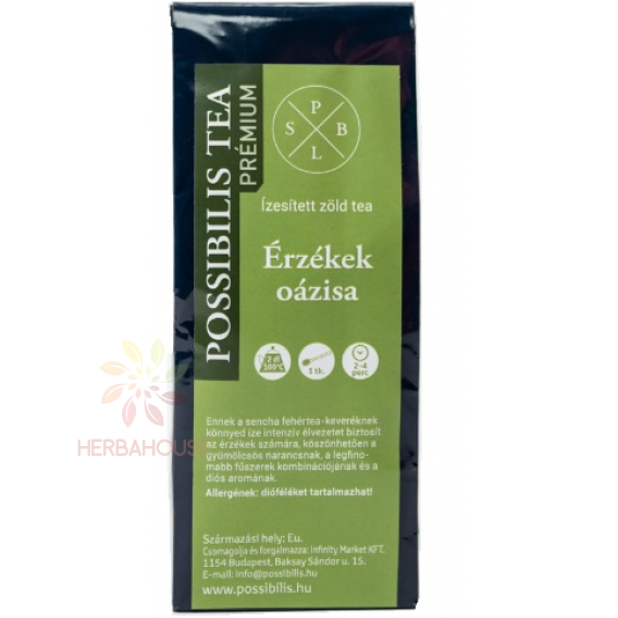 Obrázok pre Possibilis Oáza zmyslov Ochutený zelený čaj sypaný (75g) 