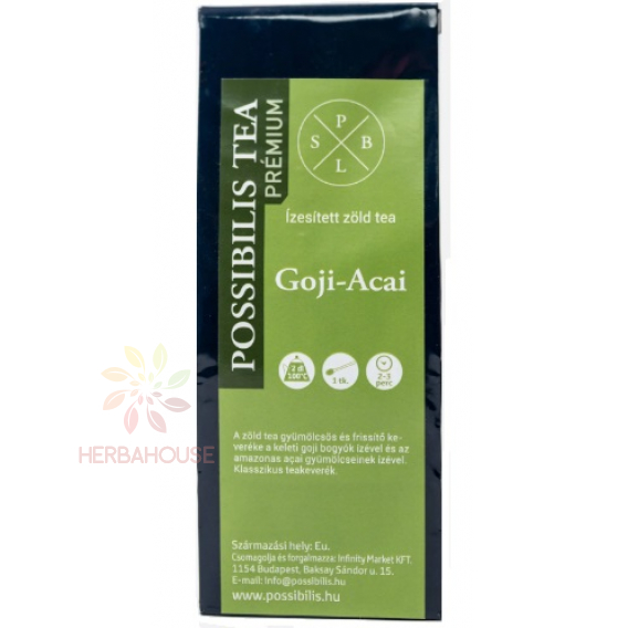 Obrázok pre Possibilis Goji-Acai Ochutený zelený čaj sypaný (75g) 