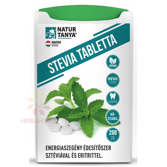 Obrázok pre Natur Tanya Stevia sladidlo – tablety so stéviou a erytritolom v dávkovači (200ks)