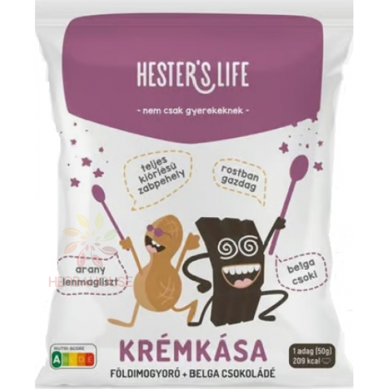 Obrázok pre Hester´s Life Krémová ovsená kaša s arašidmi a belgickou čokoládou (50g) 