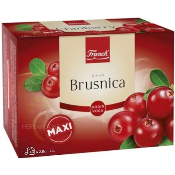 Obrázok pre Franck Maxi Ovocný čaj s brusnicovou príchuťou porciovaný (40ks)
